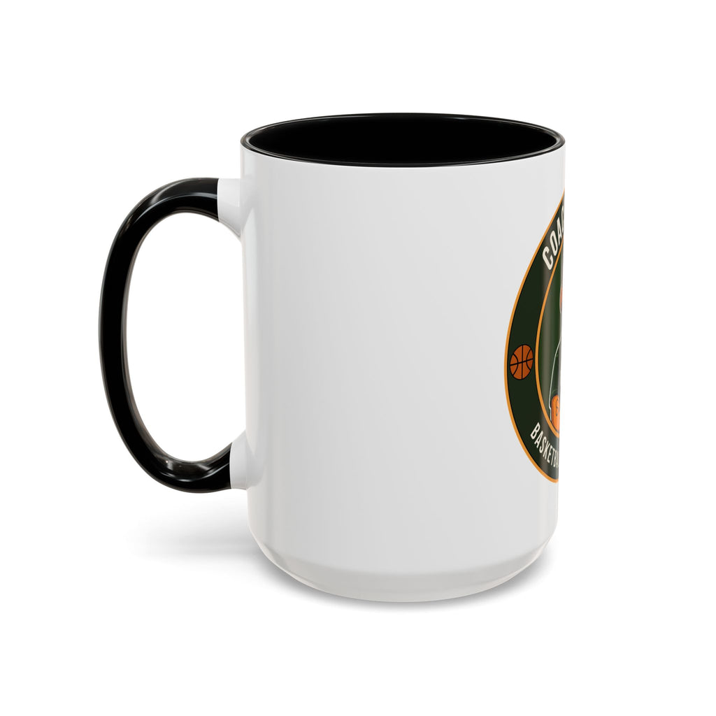 Coach Manny Basketball Mug — Brentwood Basketball Consultations Accent Coffee Cup