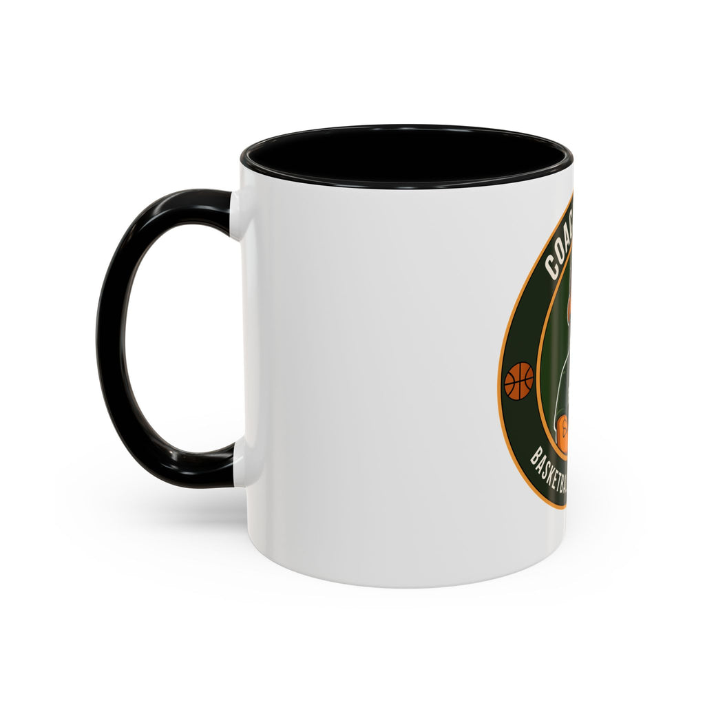 Coach Manny Basketball Mug — Brentwood Basketball Consultations Accent Coffee Cup