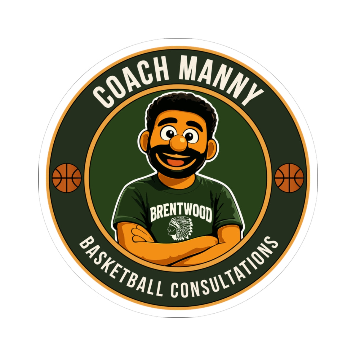 Coach Manny Sticker